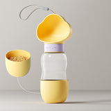 FurBub Pet Travel Bottle (2-in-1 Water Bottle with Food Cup)